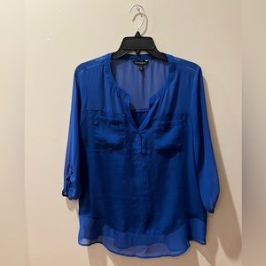 Express Blue Blouse
